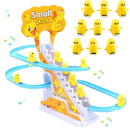 Small Ducks Climbing Toys, Electric Ducks Chasing Race Track Game Set image