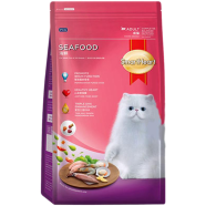 SmartHeart Adult Dry Cat Food Seafood Flavour 480 gm image