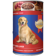 SmartHeart Canned Wet Dog Food Beef and Liver Flavour 400 gm image