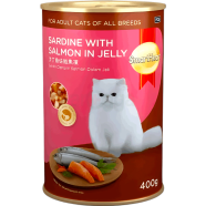 SmartHeart Cat Canned Food - Sardine with Crab Meat in Jelly 400g image