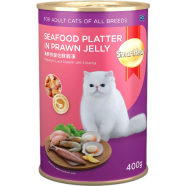 SmartHeart Cat Canned Food - Seafood Platter in Prawn Jelly 400g image