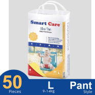 Smart Care Pant System Baby Diaper (L Size) (9-14 Kg) (50 Pcs) image