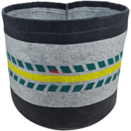 Smart Geo Bag for Gardening | Multi Color-2 | 3 Gallon=10x8 Inch image