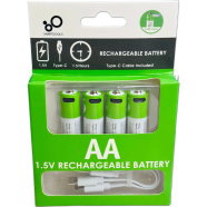 Smartools Aa 1.5v 2600mwh Rechargeable Battery With Type C Cable image