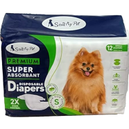 Smarty Pet Diapers 2x Odor Control Small Size (12pcs) icon