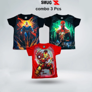 Smug Kids Premium Combo T-Shirt Soft And Comfortable Fabric 3Pcs image