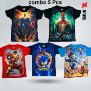 Smug Kids Premium T-Shirt Combo Pack 5Pcs image