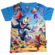 Smug Kids Premium T-Shirt Soft And Comfortable Fabric Tom And Jerry City image