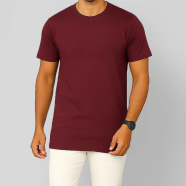 Smug Mens Premium Cotton Solid T Shirt Charcoal image