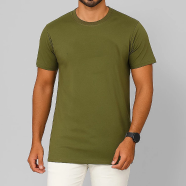 Smug Mens Premium Cotton Solid T Shirt Charcoal image