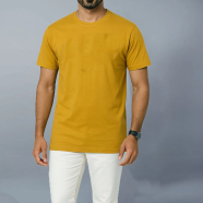 Smug Mens Premium Cotton Solid T Shirt Charcoal image