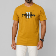 Smug Mens Premium Cotton T Shirt Medallion Kathali Color image