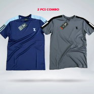 Smug Premium Combo Offer T-Shirt Navy And Grey image