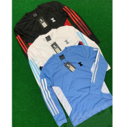 Smug Premium Full Sleeve T Shirt Combo 3 Pcs Black White And Sky Blue image