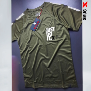 Smug Premium Just Do It T-Shirt Olive image