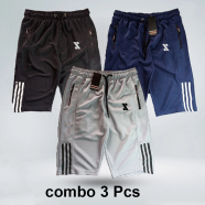 Smug Premium Sports Three Quarter Combo Soft And Comfortable Grey Navy And Black image