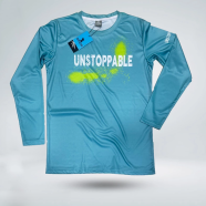Smug Sports Active Wear Jersey Full Sleeve T Shirt 4 Part Sublimation Print Unstoppable icon
