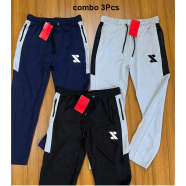 Smug Stylish Trouser China Fabric Soft And Comfortable Combo Black Navy Off White 3 Pcs image