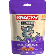 Snacky Crunch Dry Cat Treat Hair and Skin Care Treat for Cats With Chicken 60gm icon