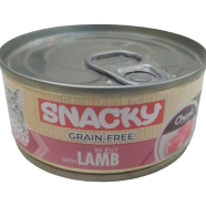 Snacky Wet Cat Can Food Lamb In Jelly 100 gm image