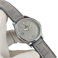 Sober Men’s Honeycomb Pattern Watch Tan Leather Strap Date Function image