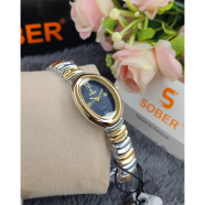 Sober Women’s Oval Roman Dial Watch Two Tone Stainless Steel Bracelet image