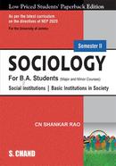 Sociology - Semester II For B.A Students image