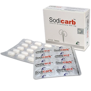 Sodicarb 600 mg 15's Strip Tablet image