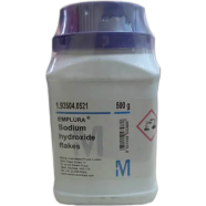 Sodium Hydroxide Flakes 500gm Merck Indian image