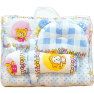 Soft Baby Bedding Set With Pillow And Bolster Dash Cartoon Animal Print, Comfortable And Skin Dash Friendly image