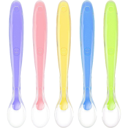 Soft Head Cute Baby Silicone Spoon BPA Free Non-toxic Newborn Training 1Pcs Multicolor icon