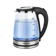 Sokany SK-1029 Electric Glass Kettle 1500W LED Light Large Capacity Kettle 2 Liter image
