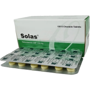 Solas 100 mg Chewable 18's Strip Tablet image