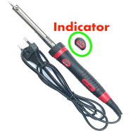Soldering Iron 60 Watt - Black with Indicator image