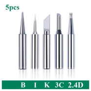 Soldering Iron TIP KD 900M I B K 2.4D 3C Type 5Pcs Pure Copper Soldering Iron Head Set Inside Hot Bare Copper using Koocu V900 V501 V900C XCY 908 and Same Type Iron image