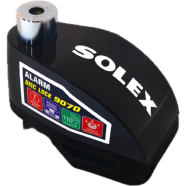 Solex 9070 Motorcycle Alarm Disc Brake Lock 110dB Anti Theft Waterproof Vibration Sensor Zinc Alloy Body Dash 1Pcs image