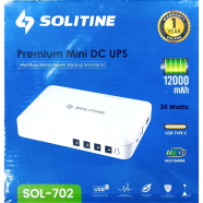 Solitine SOL-702 12000mAh Mini DC UPS 5V/9V/12V Output image