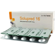 Solupred 16 mg Tablet 10's Strip image