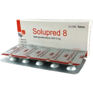 Solupred 8 mg Tablet 10's Strip image
