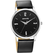 Sonata Aspire Quartz Analog Silver Dial Leather Strap Watch For Men image