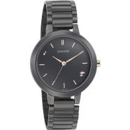 Sonata Play Quartz Analog Anthracite Dial Black Stainless Steel Strap Watch For Women image