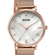 Sonata Quartz Analog Dial Stainless Steel Strap Watch For Women image