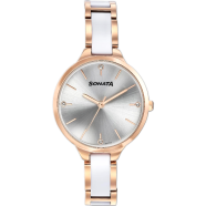Sonata Quartz Analog Dial Two Toned Stainless Steel Strap Watch For Women image