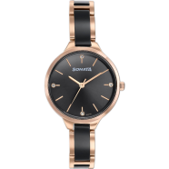 Sonata Quartz Analog Dial Two Toned Stainless Steel Strap Watch For Women image