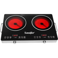 Sonifer SF-3051 Kitchen Multifunctional Big Size Dual Hot Plate Sensor Electric Double Induction Cooker image