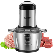 Sonifer SF-8115 Stainless Steel Bowl Mini 400w Food Chopper Powerful Electric Meat Grinder 1.8L image