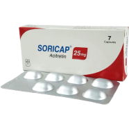 Soricap 25 mg Capsule 7's Strip image