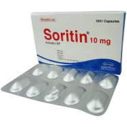 Soritin 10 mg Capsule 10'S Strip image