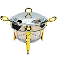 Soup Serving Dish/ Chafing Dish with Warmer 3.8 Liter image
