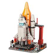 Space Launch center station High Quality Space Rocket Model Building Blocks For Authentication Children. icon